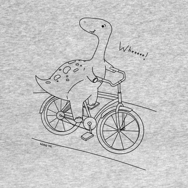Dino on a Bike by Natalie Gilbert